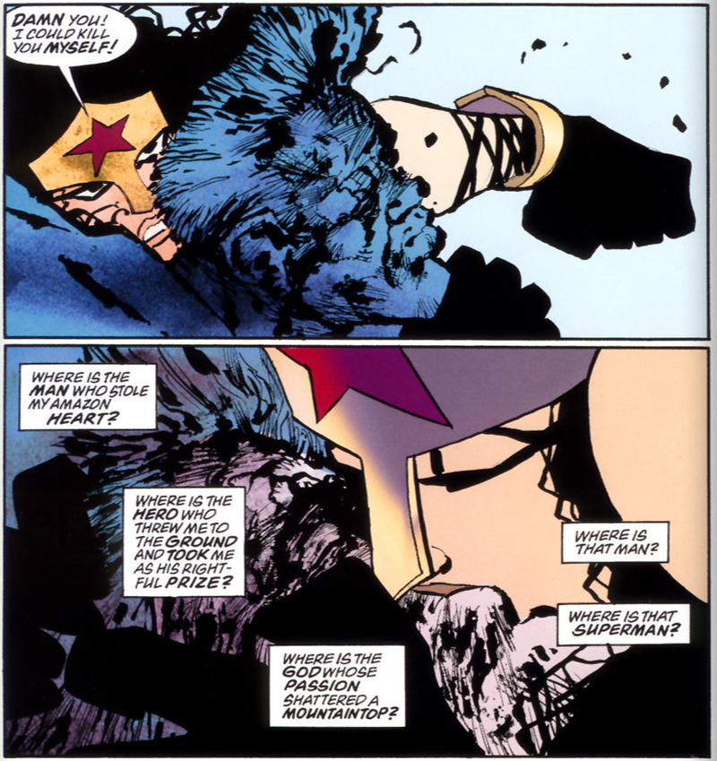 Miller’s idea of how Wonder Woman thinks